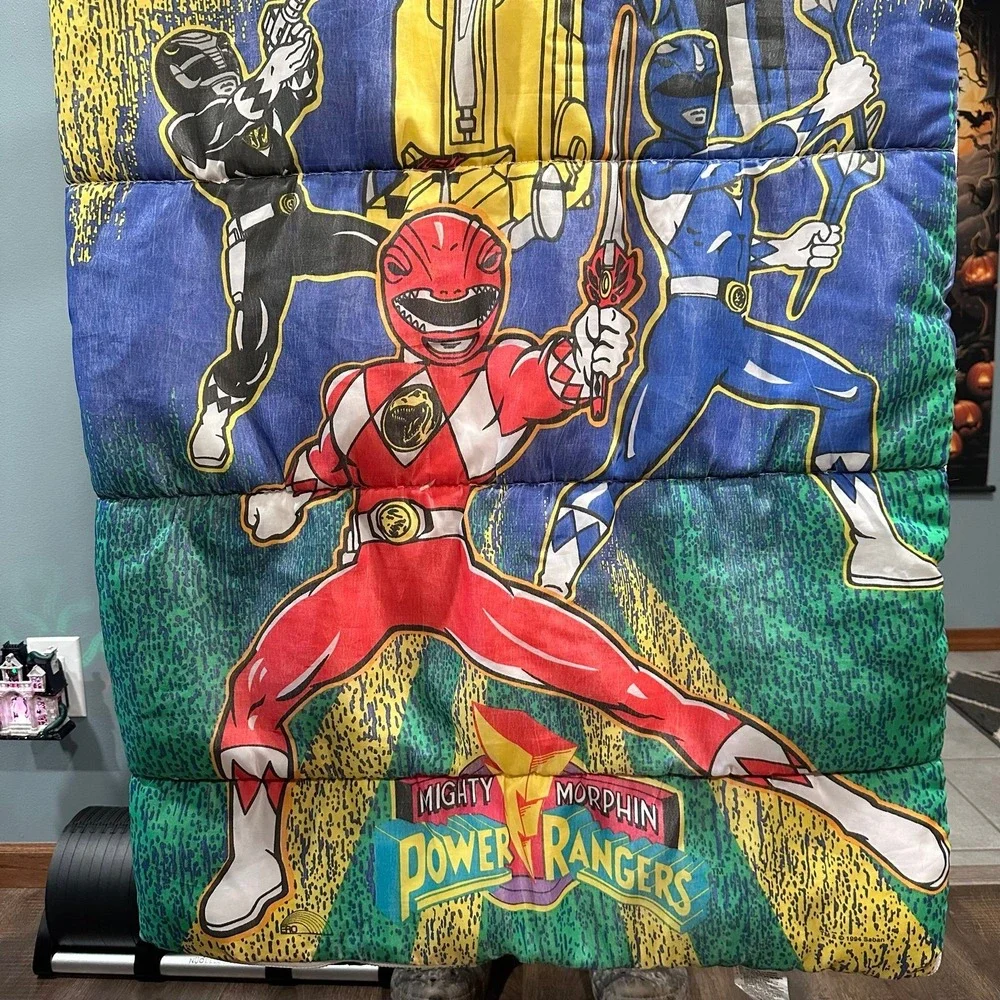 Vintage 1994 Mighty Morphin Power Rangers Sleeping Bag Saban